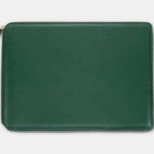 Elegant Green Leather Lauren Denise Folio